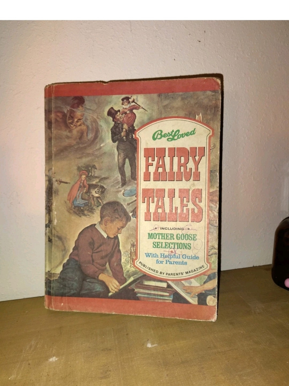 Best Loved Fairy Tales Vintage Children's Book - Red & Cream Cover